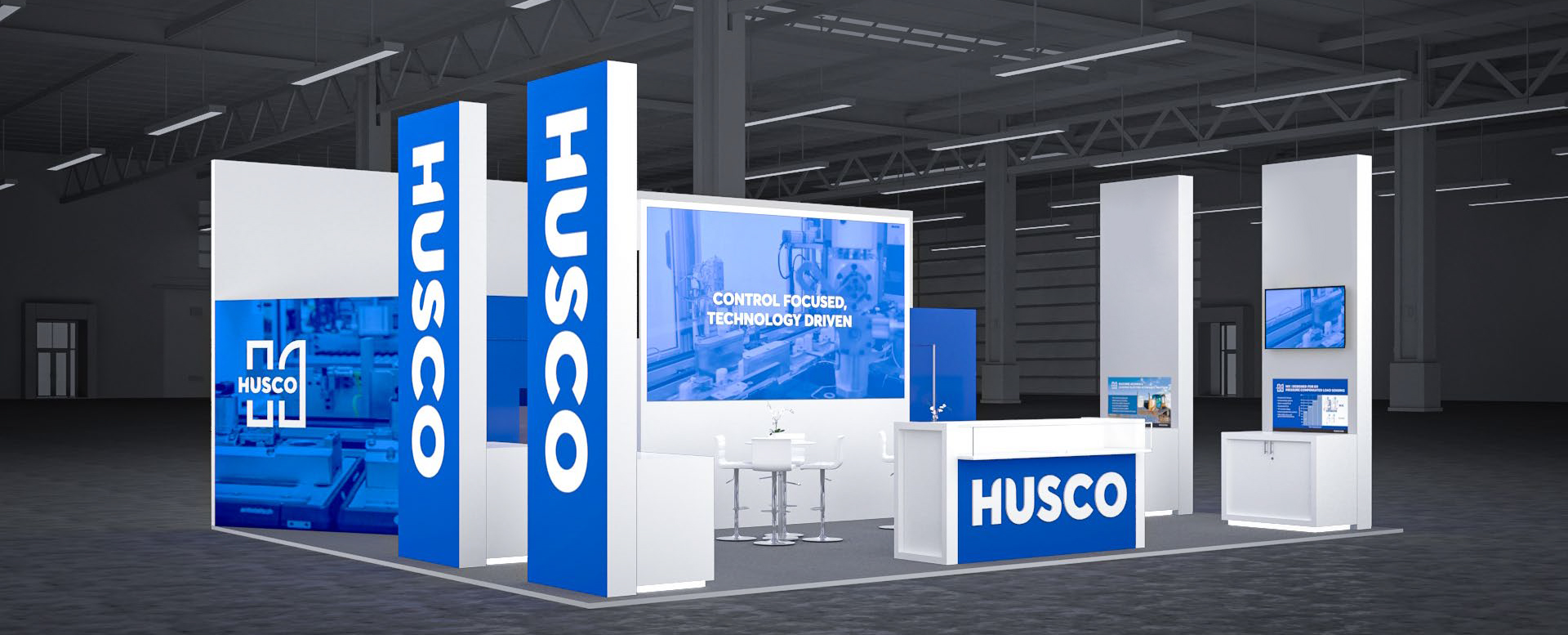 Husco's Bauma China Booth Render